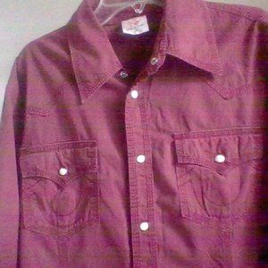 True Religion medium long sleeve red shirt